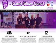 Tablet Screenshot of gameshowgurus.com